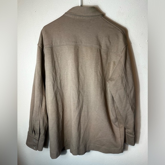 Sablyn Taupe Button Down Shacket Size XS - Picture 5 of 7